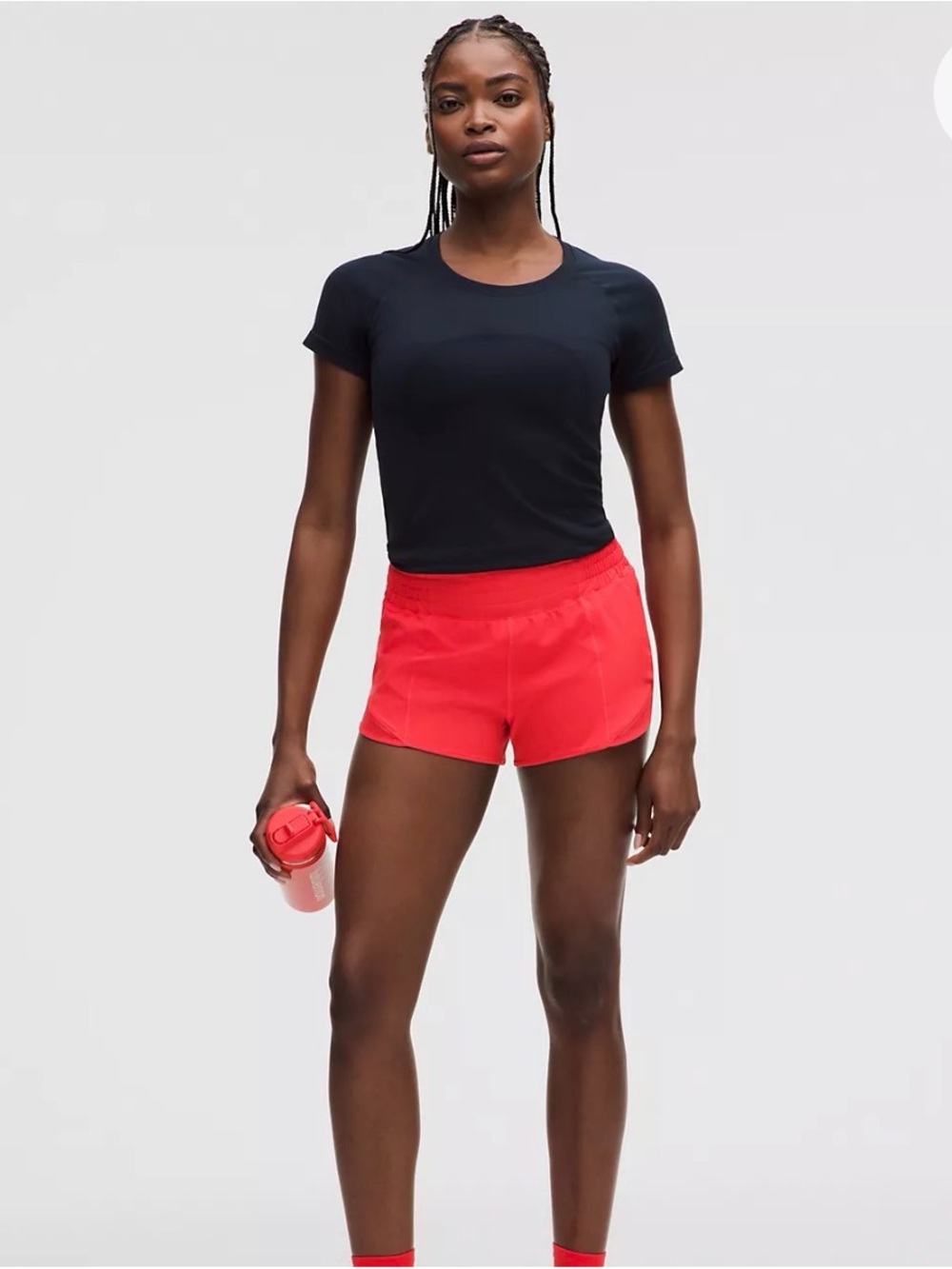 lululemon athletica Red Athletic Running Shorts